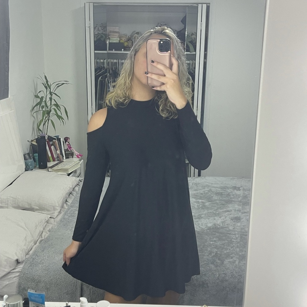 Derek Heart - Black Long Sleeve Dress, Size L